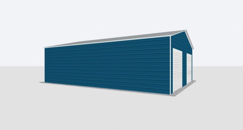Keen'S Buildings, 30X30X10 2-Car Metal Garage, Kbg-2G303010-1D1W