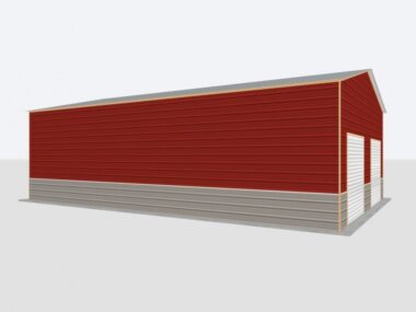 Keen's Buildings, 26x35x12 Metal Garage/Workshop Installed, KBG-1G263512-1D1W