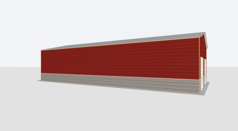Keen'S Buildings, 26X80X12 Metal Garage/Workshop Installed, Kbg-1G268012-1D1W