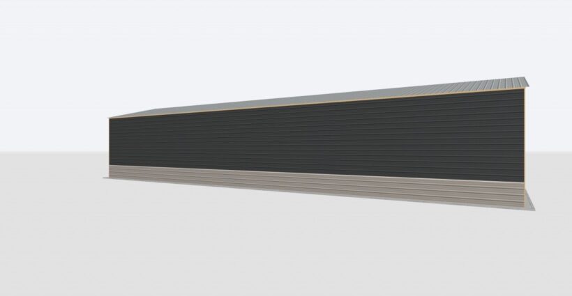 Keen'S Buildings, 26X80X14 2-Car Metal Garage, Kbg-2G268014-1D1W