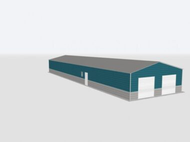 Keen's Buildings, 28x100x16 2-Car Metal Garage, KBG-2G2810016-1D1W