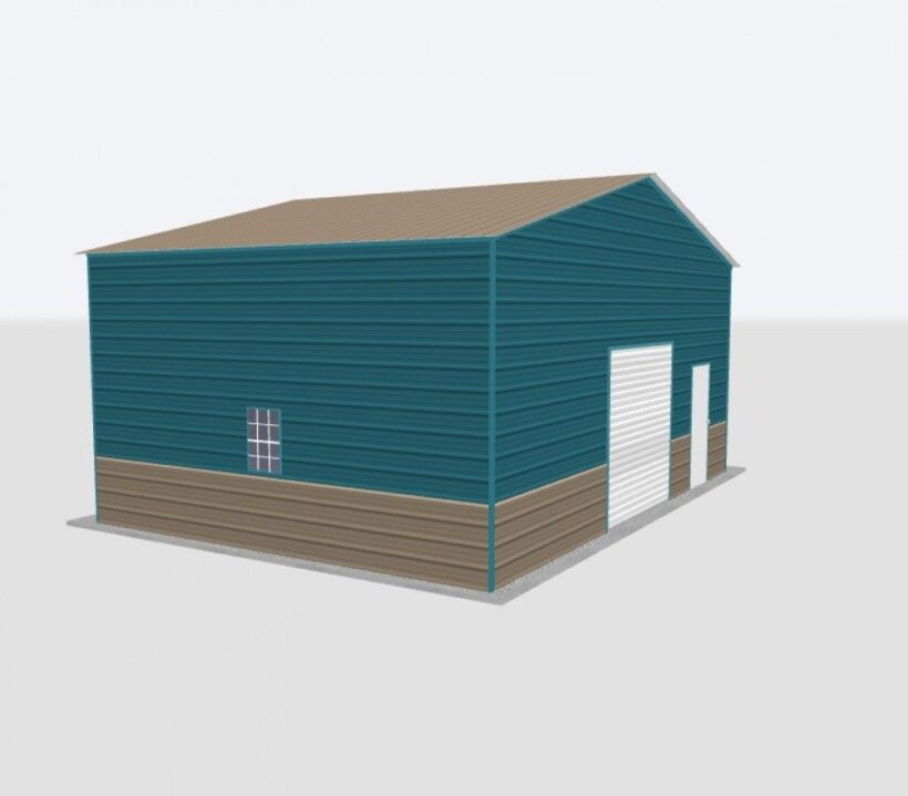 Keen'S Buildings, 28X20X12 Metal Garage, Kbg-1G282012-1D1W