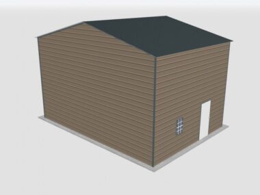 Keen's Buildings, 28x20x16 Metal Garage, KBG-1G282016-1D1W