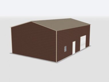 Keen's Buildings, 28x40x14 Metal Garage, KBG-1G284014-1D1W