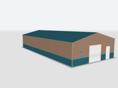 Keen's Buildings, 28x90x10 Metal Garage, KBG-1G289010-1D1W