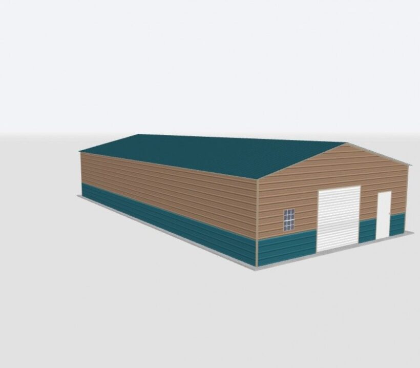 Keen'S Buildings, 28X90X10 Metal Garage, Kbg-1G289010-1D1W