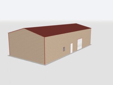 Keen's Buildings, 28x60x14 Metal Garage, KBG-1G286014-1D1W