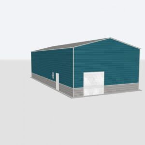 28x100x14 Metal Garage