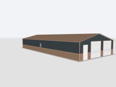 Keen's Buildings, 28x65x8 2-Car Metal Garage, KBG-2G286508-1D1W