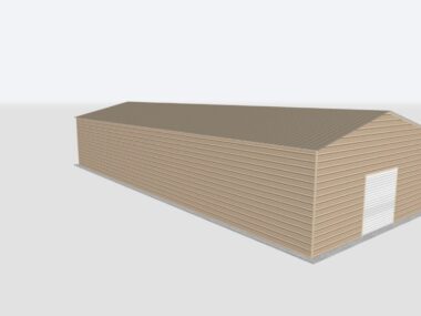 Keen's Buildings, 28x100x12 Metal Garage, KBG-1G2810012-1D1W