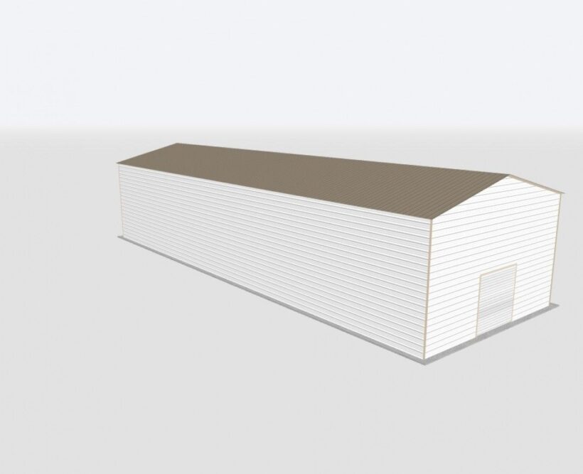 Keen'S Buildings, 28X80X20 Metal Garage, Kbg-1G288020-1D1W