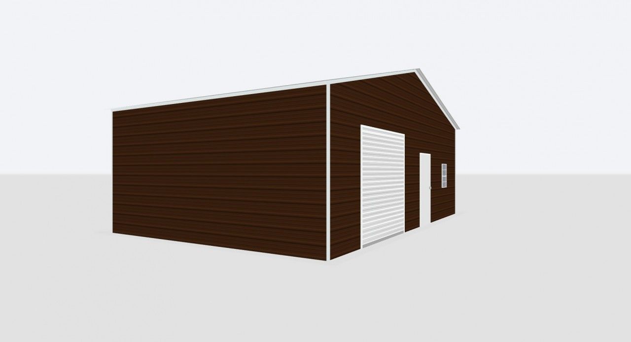30X20X10 Metal Garage 30X20X10 Metal Garage Keen'S Buildings, 30X20X10 Metal Garage, Kbg-1G302010-1D1W