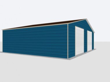 Keen's Buildings, 30x30x8 Metal Garage/Workshop Installed, KBG-1G303008-1D1W