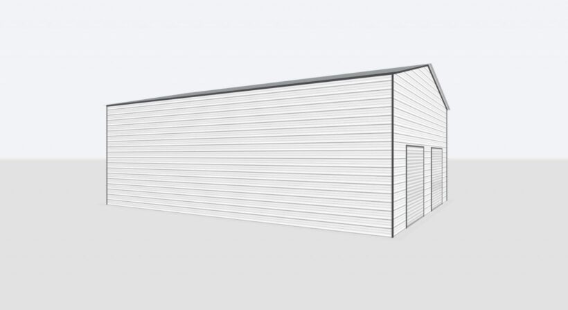 Keen'S Buildings, 30X25X18 Metal Garage/Workshop Installed, Kbg-1G302518-1D1W