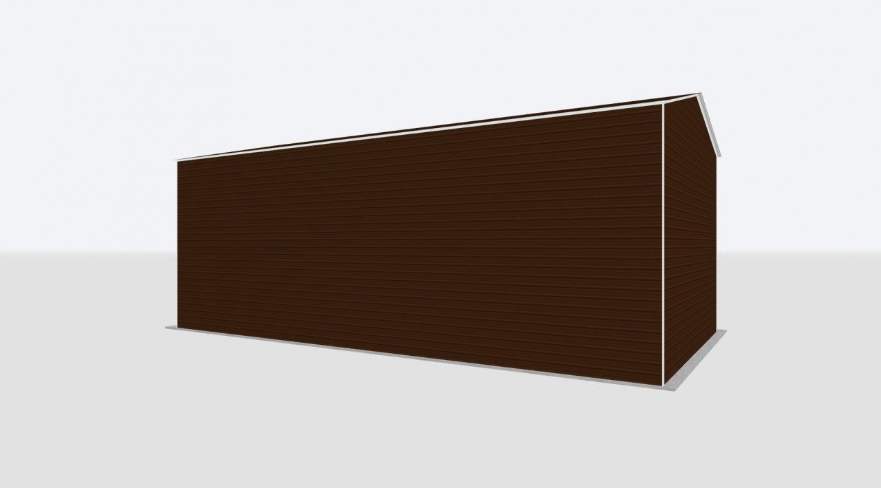 30X45X16 2-Car Metal Garage 30X45X16 2-Car Metal Garage Keen'S Buildings, 30X45X16 2-Car Metal Garage, Kbg-2G304516-1D1W