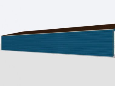 Keen's Buildings, 30x55x8 2-Car Metal Garage, KBG-2G305508-1D1W