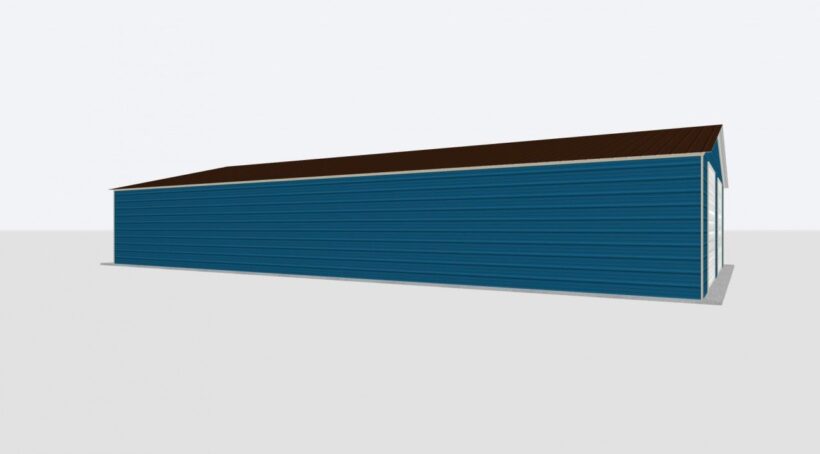 Keen'S Buildings, 30X55X8 2-Car Metal Garage, Kbg-2G305508-1D1W