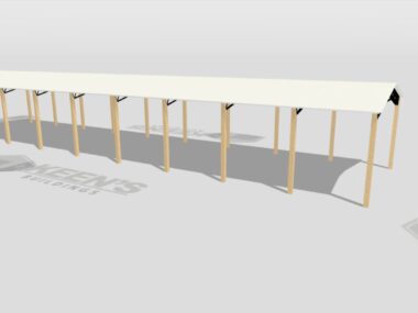 Keen's Buildings, 24' x 110' x 14' Open Pole Barn Installed, KPB-2411014-OP