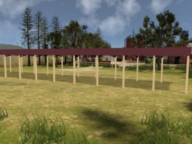 Keen's Buildings, 24' x 120' x 14' Open Pole Barn Installed, KPB-2412014-OP