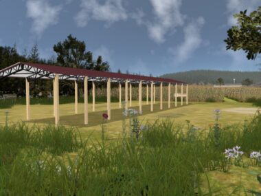 Keen's Buildings, 24' x 120' x 14' Open Pole Barn Installed, KPB-2412014-OP