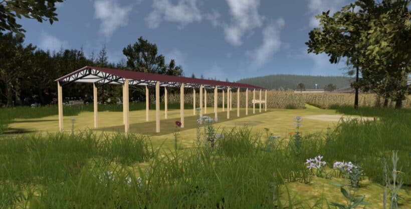 Keen'S Buildings, 24' X 120' X 12' Open Pole Barn Installed, Kpb-2412012-Op
