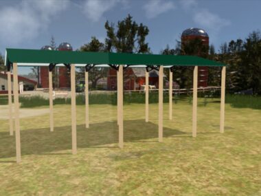 Keen's Buildings, 24' x 50' x 20' Open Pole Barn Installed, KPB-245020-OP