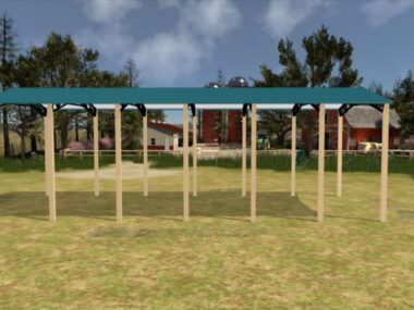 Keen's Buildings, 24' x 60' x 20' Open Pole Barn Installed, KPB-246020-OP