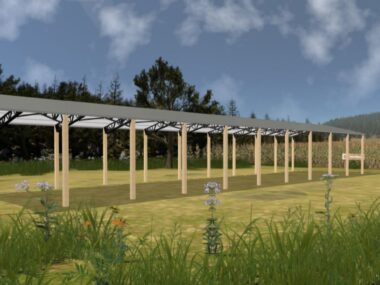 Keen's Buildings, 30' x 120' x 14' Open Pole Barn Installed, KPB-3012014-OP