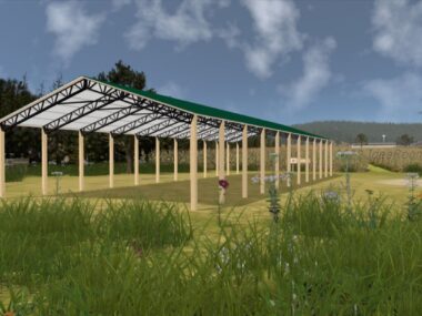 Keen's Buildings, 34' x 110' x 12' Open Pole Barn Installed, KPB-3411012-OP