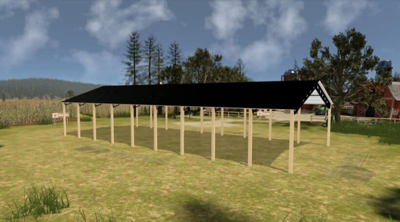 Keen'S Buildings, 40' X 90' X 12' Open Pole Barn Installed, Kpb-409012-Op