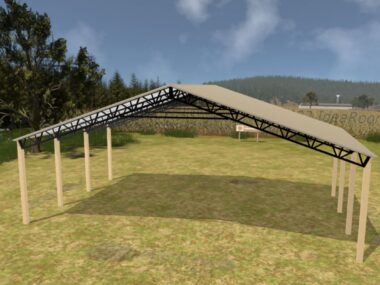 Keen's Buildings, 50' x 30' x 14' Open Pole Barn Installed, KPB-503014-OP