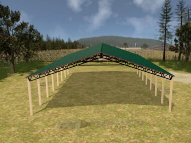 Keen's Buildings, 50' x 70' x 14' Open Pole Barn Installed, KPB-507014-OP