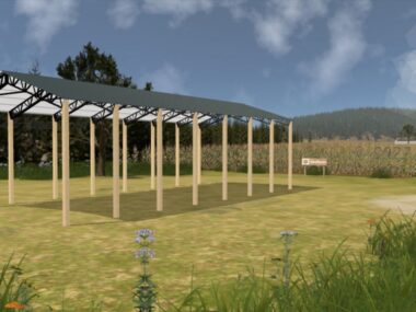 Keen's Buildings, 34' x 70' x 16' Open Pole Barn Installed, KPB-347016-OP