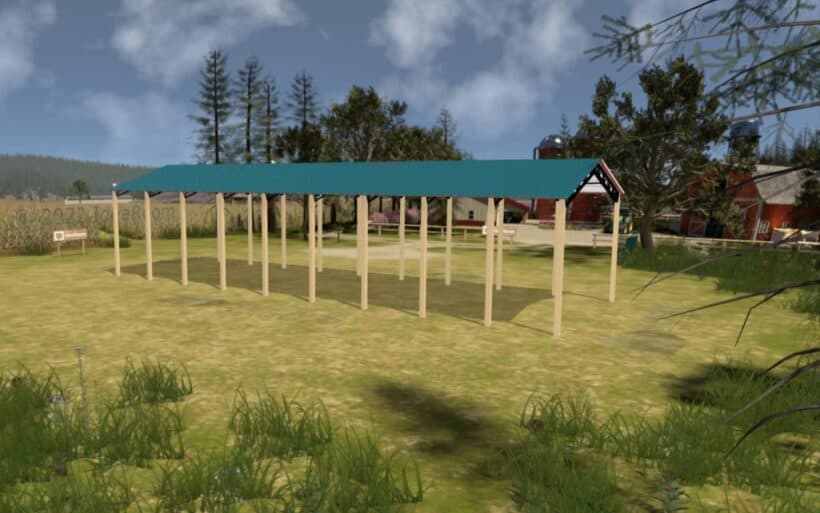 Keen'S Buildings, 34' X 90' X 16' Open Pole Barn Installed, Kpb-349016-Op