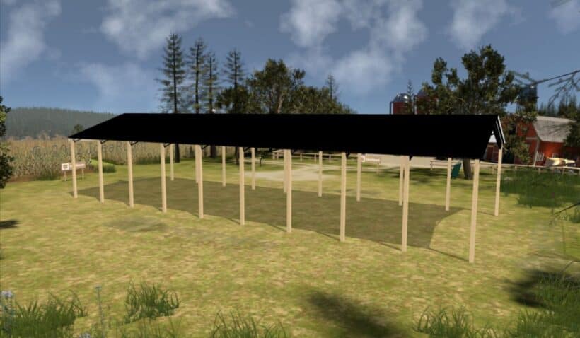 Keen'S Buildings, 40' X 100' X 16' Open Pole Barn Installed, Kpb-4010016-Op