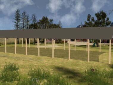 Keen's Buildings, 50' x 120' x 14' Open Pole Barn Installed, KPB-5012014-OP