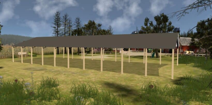 Keen'S Buildings, 50' X 120' X 12' Open Pole Barn Installed, Kpb-5012012-Op