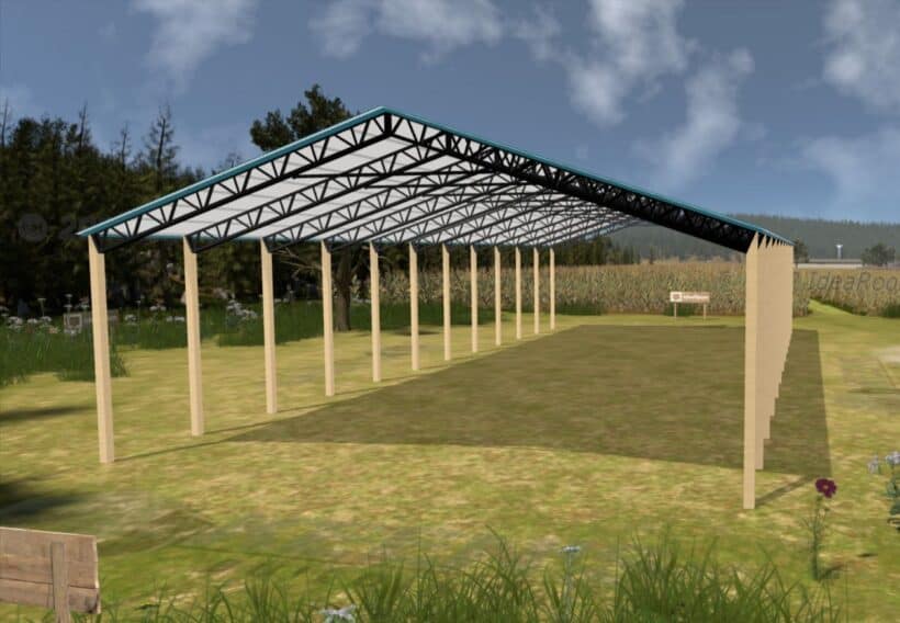 Keen'S Buildings, 50' X 120' X 20' Open Pole Barn Installed, Kpb-5012020-Op