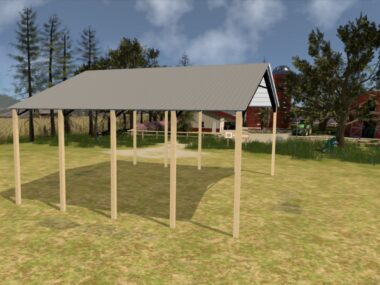 Keen's Buildings, 50' x 40' x 20' Open Pole Barn Installed, KPB-504020-OP