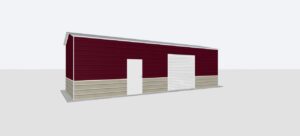 12x35x10 Metal Garage