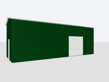 Keen's Buildings, 12x35x12 Metal Garage, KBG-1G123512-1D1W