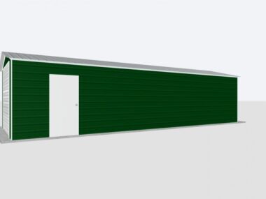 Keen's Buildings, 12x35x8 Metal Garage, KBG-1G123508-1D1W