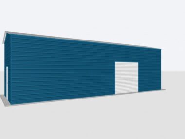 Keen's Buildings, 12x40x12 Metal Garage, KBG-1G124012-1D1W