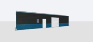 12x45x10 Metal Garage
