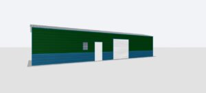 12x50x10 Metal Garage
