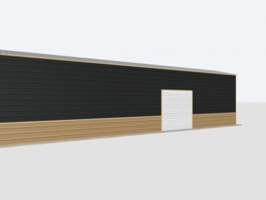 Keen's Buildings, 12x50x12 Metal Garage, KBG-1G125012-1D1W