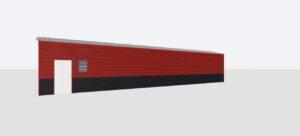 12x55x10 Metal Garage