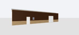12x55x12 Metal Garage