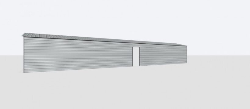 Keen'S Buildings, 12X60X8 Metal Garage, Kbg-1G126008-1D1W