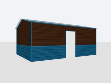 Keen's Buildings, 14x20x8 Metal Garage, KBG-1G142008-1D1W